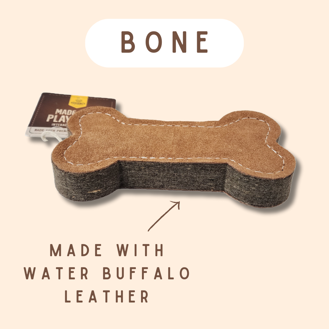 Advance Pet Products - Wholesale Pet Toy - Dog - TUFF TOYS Leather Dog Toys made of Durable water buffalo lea6