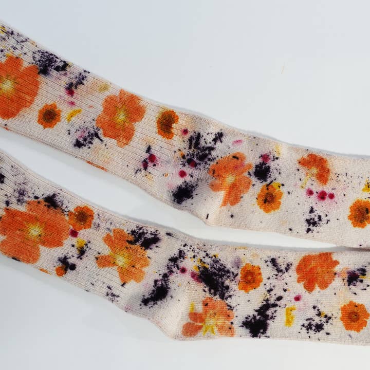 DYE KWEEN - Wholesale Socks - Women's - Flower Power Bamboo Sock4