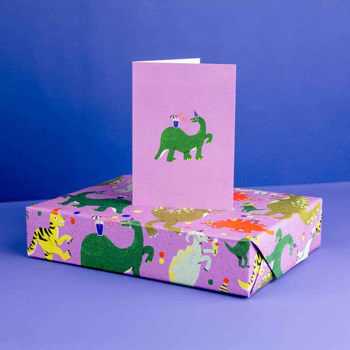 Evermade - Wholesale Birthday card - Dino Party Greetings Card by Zsófia Győrfi1