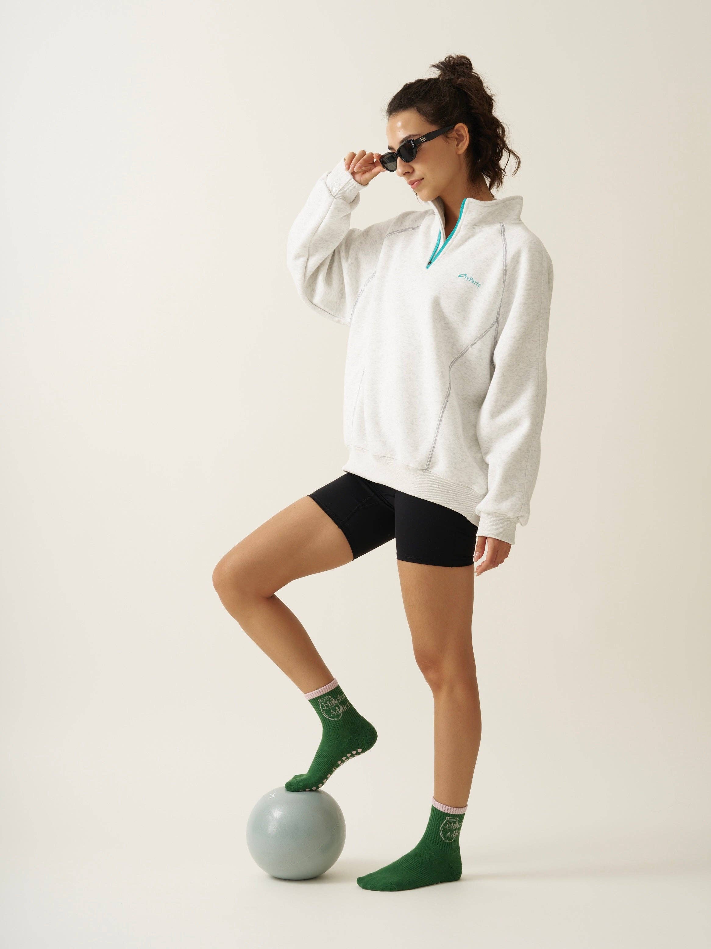 Effortless Club - Wholesale Socks - Women's - 🍵 Matcha Addict Grip Sock, Pilates Socks5