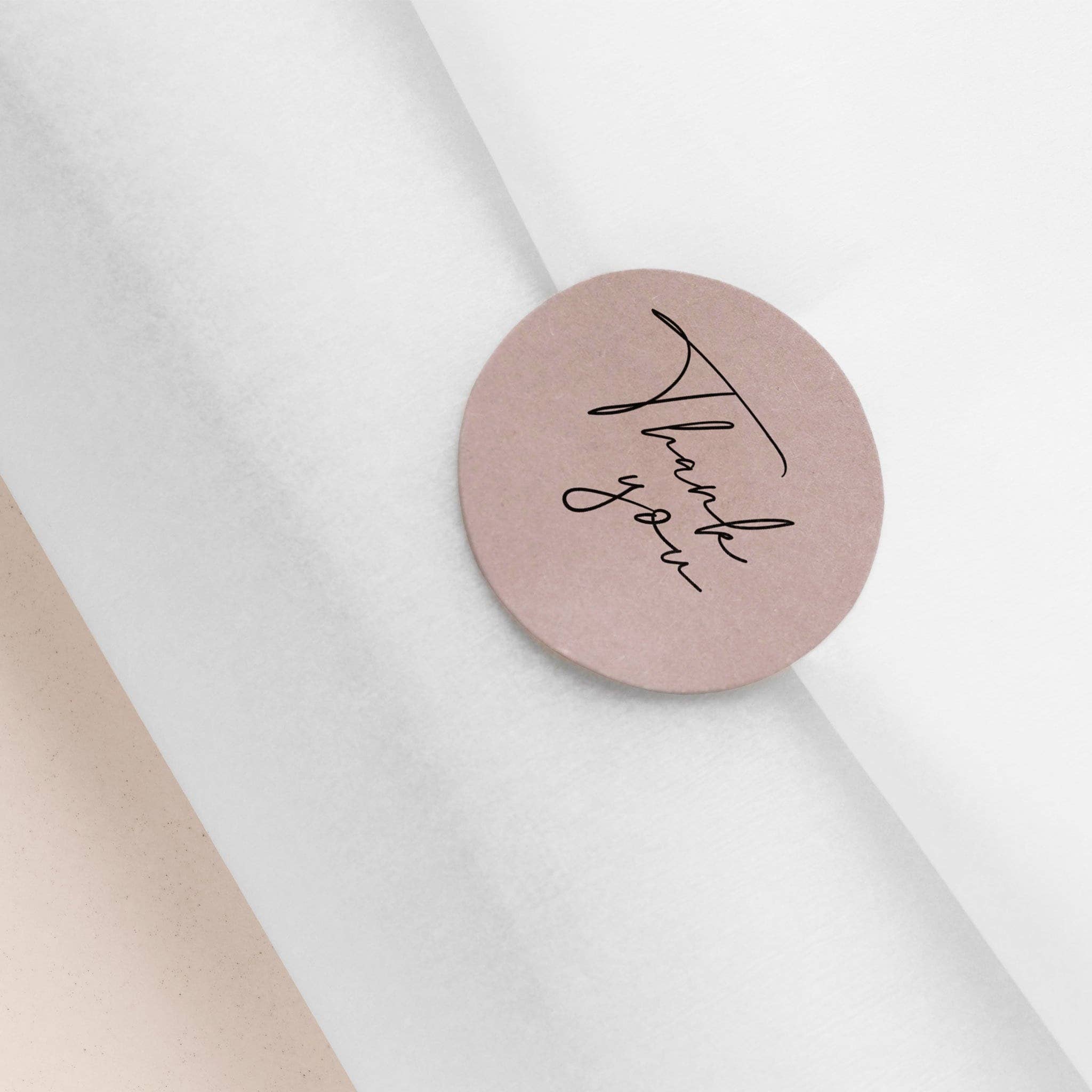 Hello Beautiful Designs – wholesale Klistermärke – Neutrala rosa tack-klistermärken för småföretag, 24-pack3