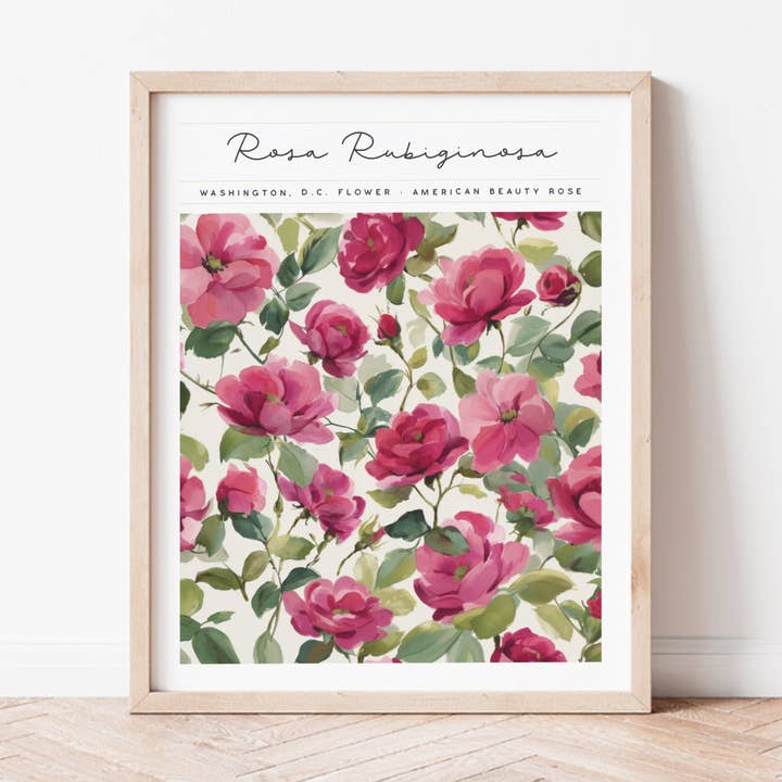 Washington, DC Blumenkunst für den Großhandel von Backstory Map Co.