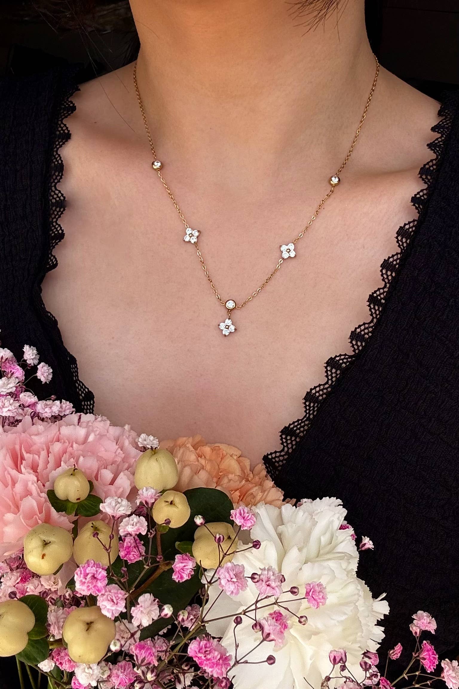 BYREN | ÉLINE L'ATELIER - Vente Colliers à pendentif - Collier en acier inoxydable 224AQ146