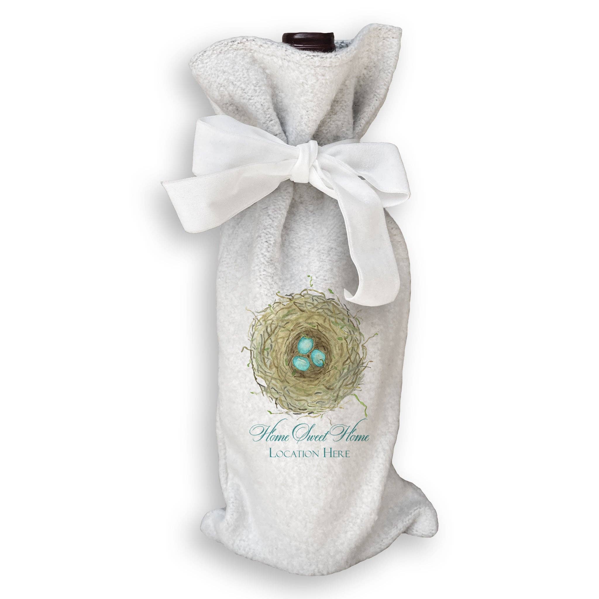 French Graffiti – Toalha de chá por atacado – Ninho com Ovos Azuis e Localização17