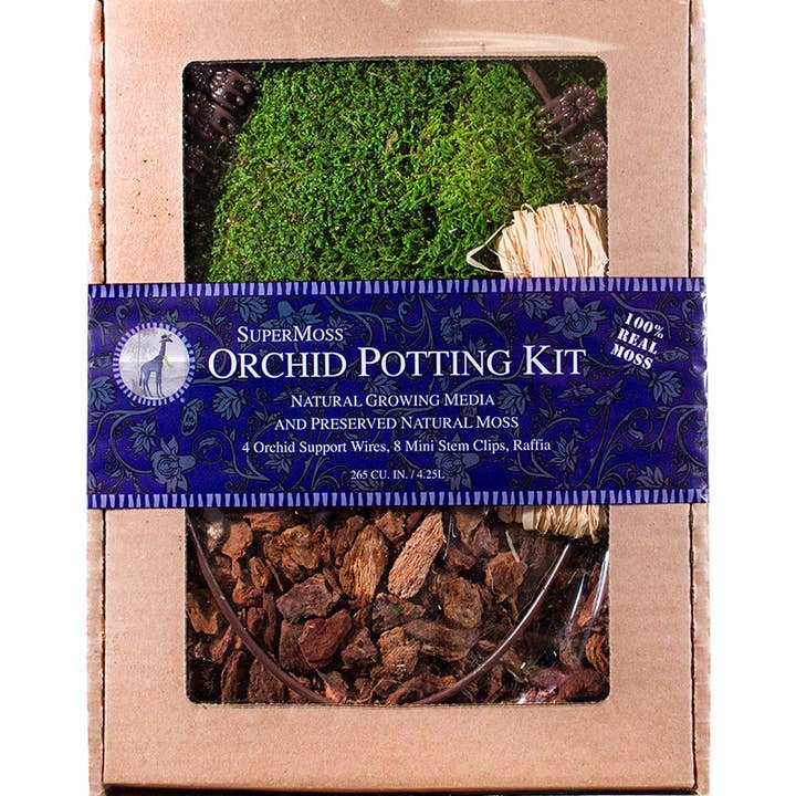 Fresh Green Orchid Potting Kit, Sheet Moss for wholesale on Faire