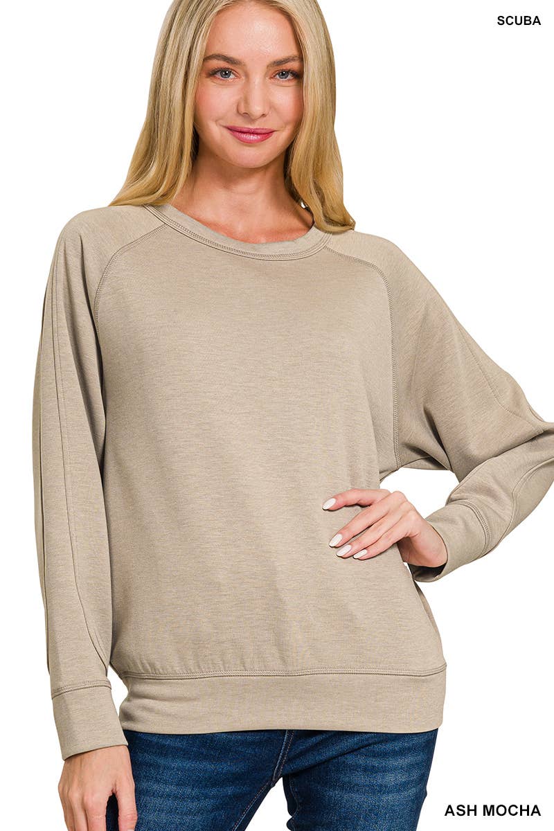 42POPS - Wholesale Sweatshirt - Women's - ..._ 0808 Soft Scuba Crewneck Sweatshirt SI-2675613