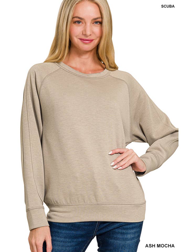 42POPS - Wholesale Sweatshirt - Women's - ..._ 0808 Soft Scuba Crewneck Sweatshirt SI-2675613