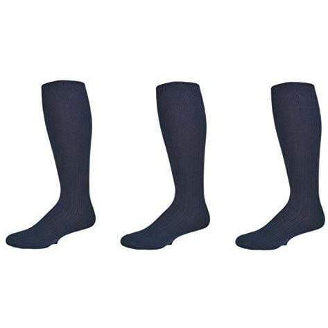 Klassieke fijne geribbelde premium over de kalf gekamde katoenen sokken met 3 paar M3300 voor wholesale door Sierra Socks