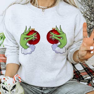 Purchase Wholesale Grinch Sweatshirt. Free Returns & Net 60 Terms on  Faire.com