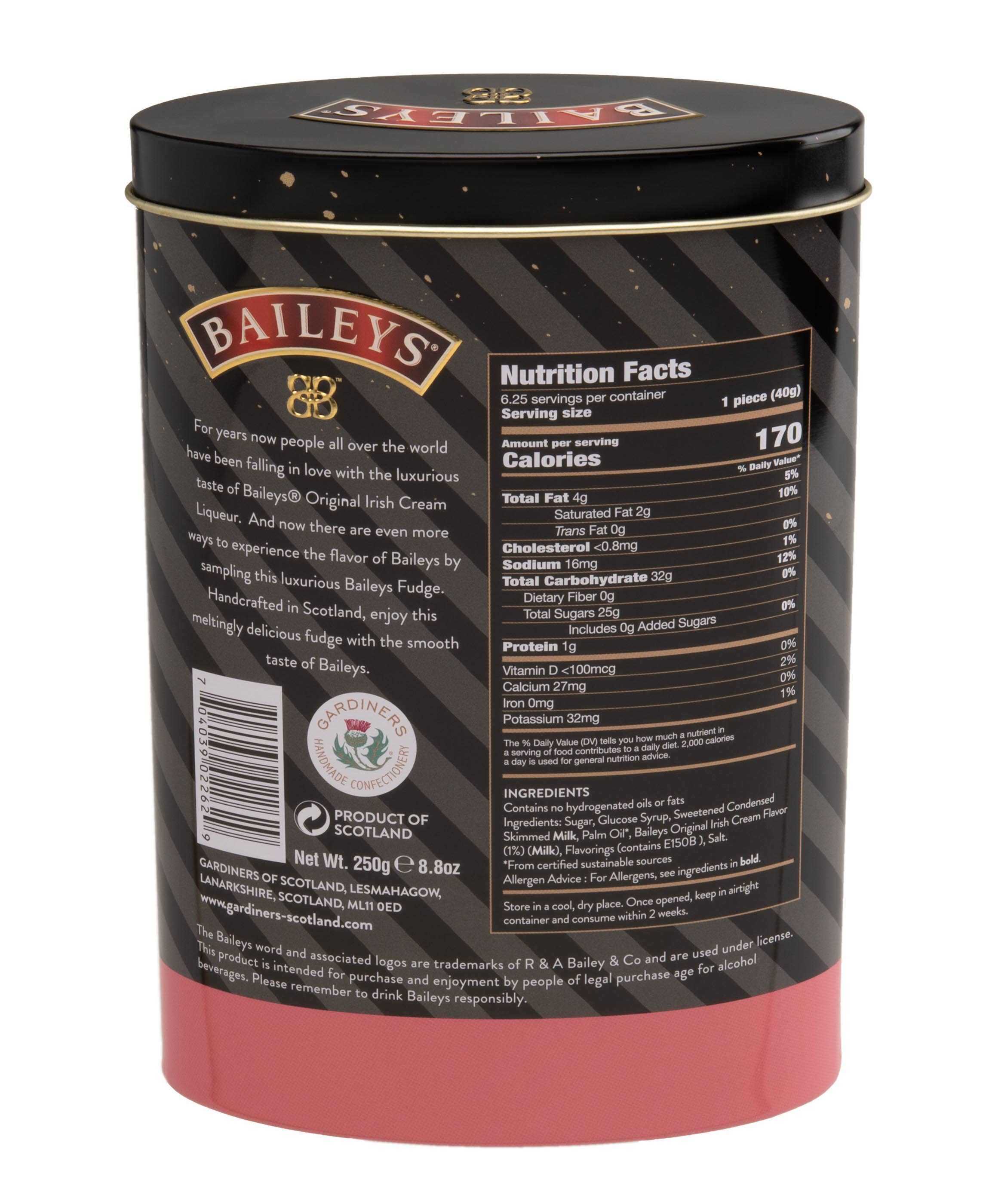 Gardiners Handmade Confectionery - Wholesale Fudge - Baileys Caramel Fudge Gift Tin1