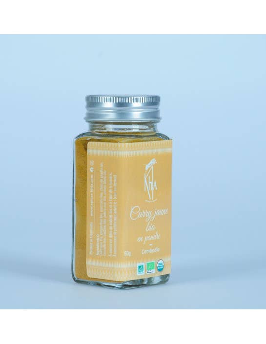 Khla - L'épicerie du Mékong – wholesale Dried spice – Yellow curry - Organic - powder - 50g - Jar0