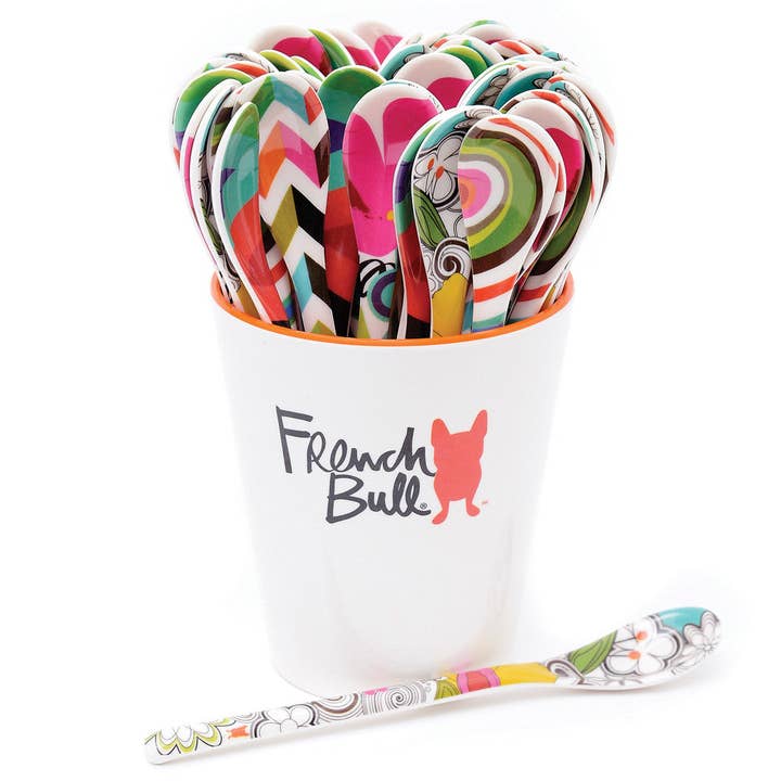French Bull - Wholesale Table Spoon (Cutlery) - Dessert Spoon Assortment with Vessel - 50 Units