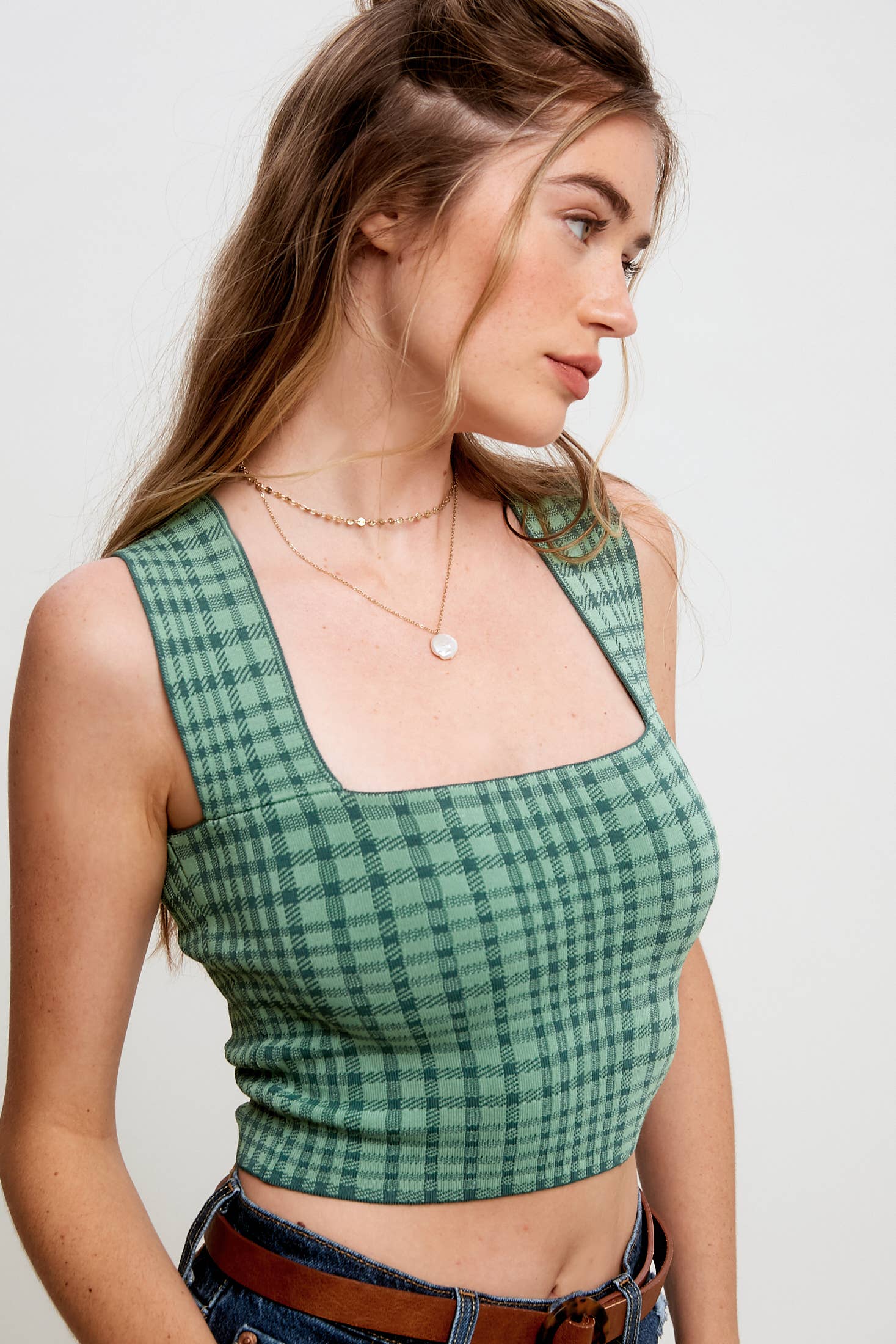 Listicle - Vente Sous-vêtements sculptants – femme - Brami en tricot à carreaux3