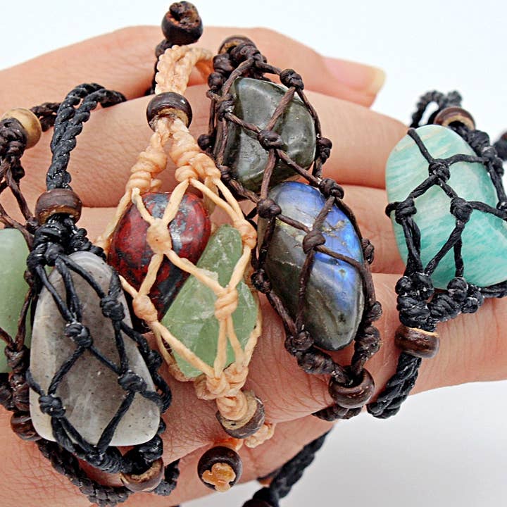 Atlas Goods By Your Needs Company - Wholesale Woven/Braided Bracelet - Macramé cage bracelets without stones5