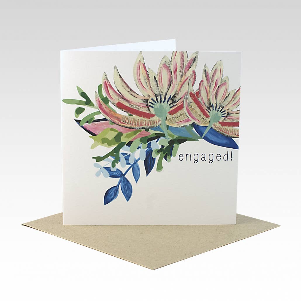 Rhicreative - Wholesale Engagement card - ENG009 - Engaged Floral0