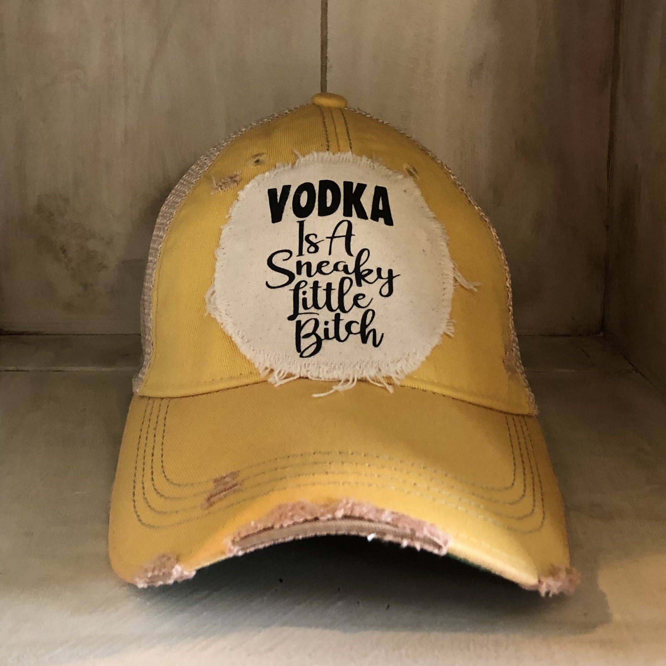 BohoGroove - Wholesale Baseball Cap - Women's - Vodka is a Sneaky Little Bitch Hat, Vodka Ball Cap12