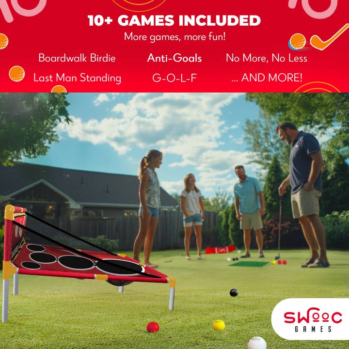 Swooc Games - Wholesale Cornhole - Boardwalk Birdie⢠| Arcade Style Golf Game3