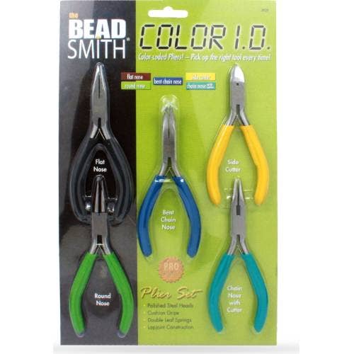 Plazko - Wholesale Craft Tool - BeadSmith Color Coded Pliers Set - 5 pairs0