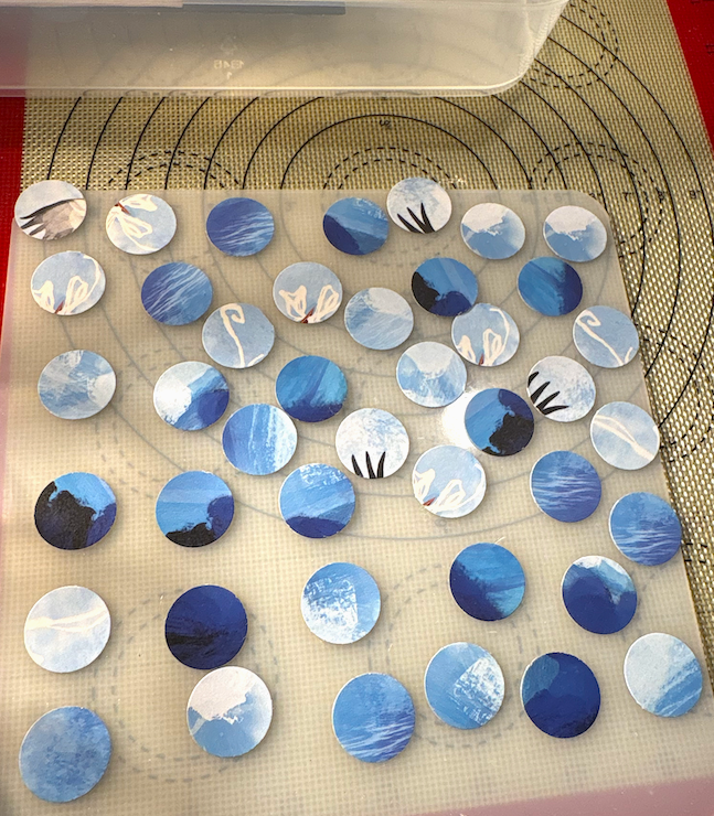 Anna DiVito Studio - Wholesale Magnet - COZY HOME EARLY DAWN SKY MAGNET SET | GLASS | HANDCRAFTED 2