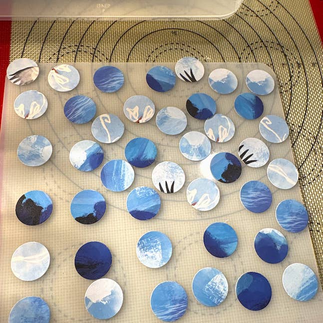 Anna DiVito Studio - Wholesale Magnet - COZY HOME EARLY DAWN SKY MAGNET SET | GLASS | HANDCRAFTED 2