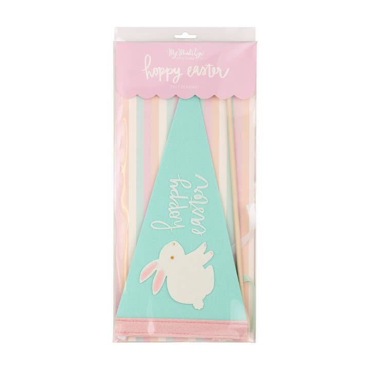 PLHB114 - Hoppy Easter Felt Pennant Banner for wholesale by My Mind’s Eye