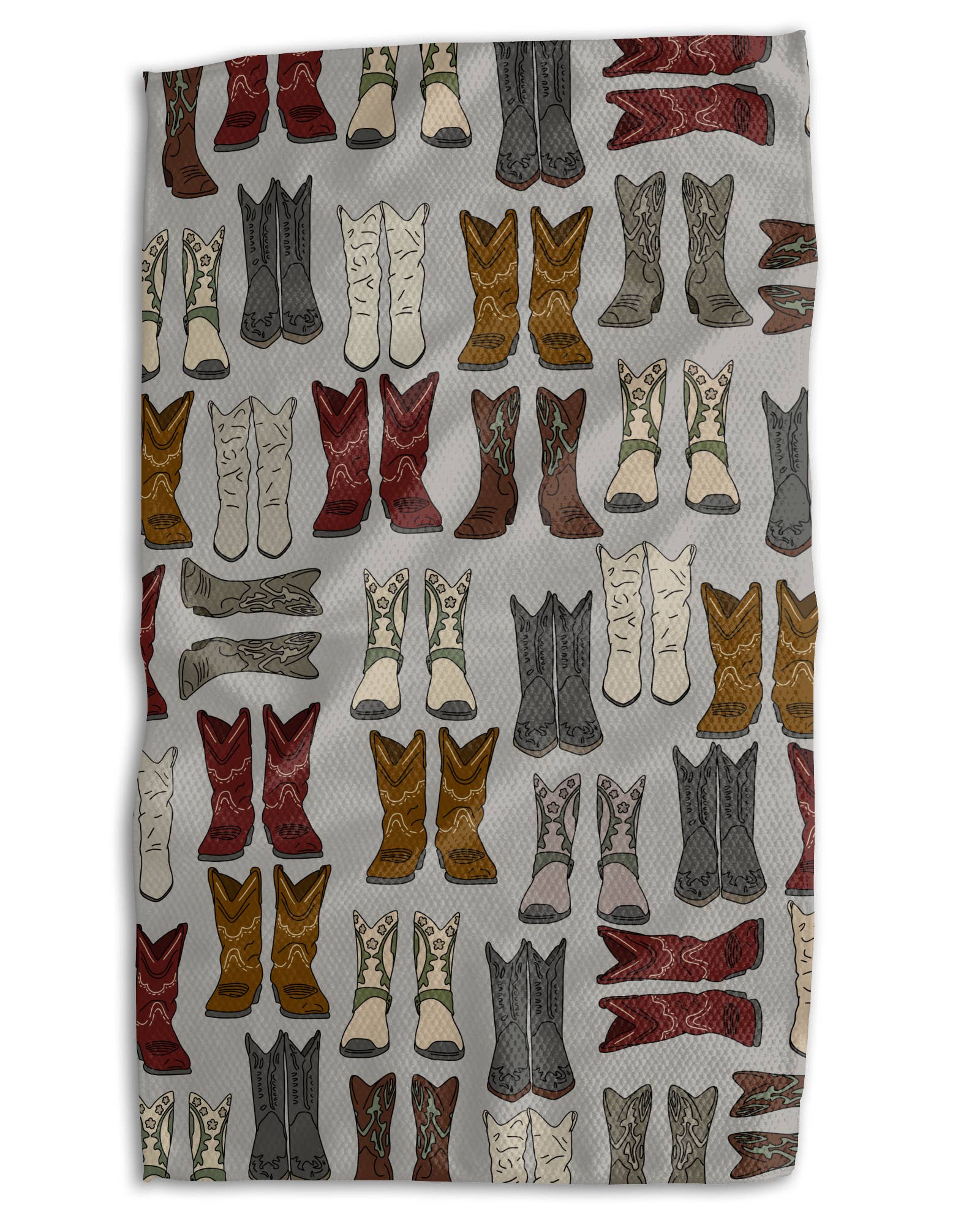 Absorb-Lumen - Wholesale Tea Towel - Cowboy Boots 18x30 Work-Harder Double-Sided Towel