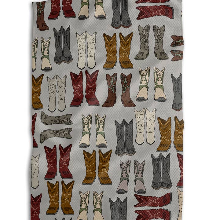 Absorb-Lumen - Wholesale Tea Towel - Cowboy Boots 18x30 Work-Harder Double-Sided Towel0