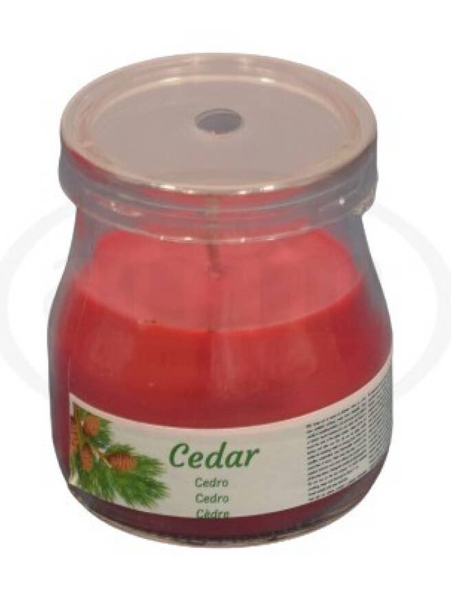 Cedar Yogurt Cup Candle for wholesale by AUM Fragrances