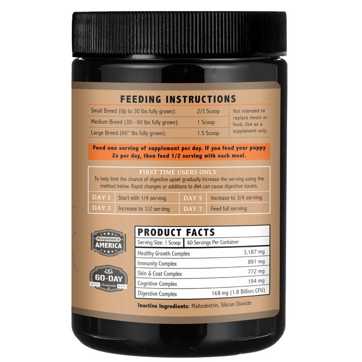 Alpha Dog Nutrition - Wholesale Pet Supplement - Dog - OptiPup Supplement for Puppies1