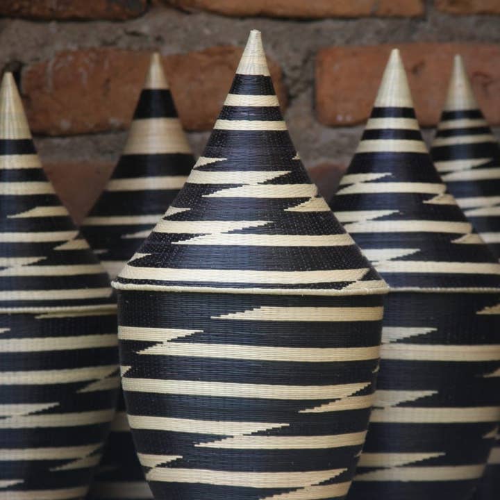 Villages Wholesale - Wholesale Basket - Traditional Rwandan Peace Basket (2 Patterns)5
