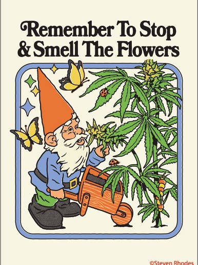 MAGNET: Remember to stop & smell the flowers for wholesale by Ephemera