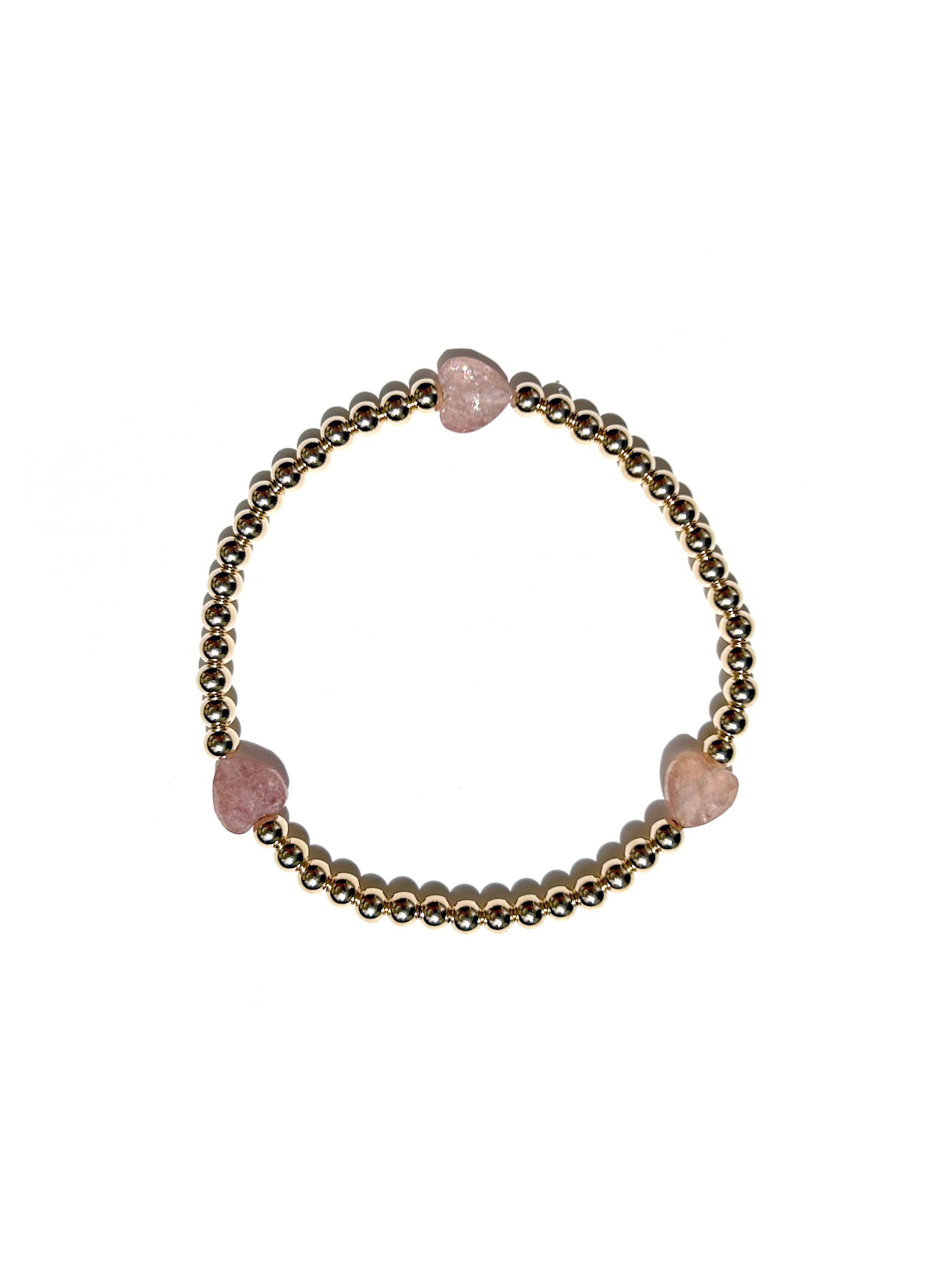 Kaylie Dawn Jewelry - Wholesale Armband met kralen - Juliet Handgemaakte Gold Fill Stapelbare Edelsteen Hart Armband3