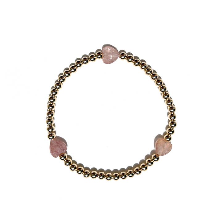 Kaylie Dawn Jewelry - Wholesale Armband met kralen - Juliet Handgemaakte Gold Fill Stapelbare Edelsteen Hart Armband3