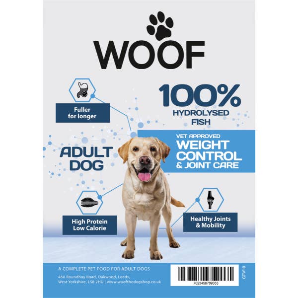 Woof Hydrolysed Weight & Joint Care Dry Dog Food for wholesale by Woof The Dog Shop
