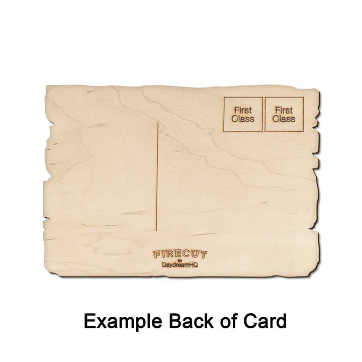 DaydreamHQ - Wholesale Postcard - Steppin' Out Bears - Wood Rustic Edge Postcards & Magnets