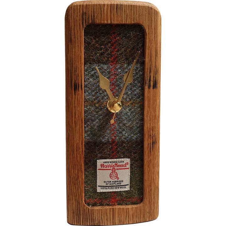 Small Harris Tweed Mantle Clock | C02 for wholesale by LT Creations