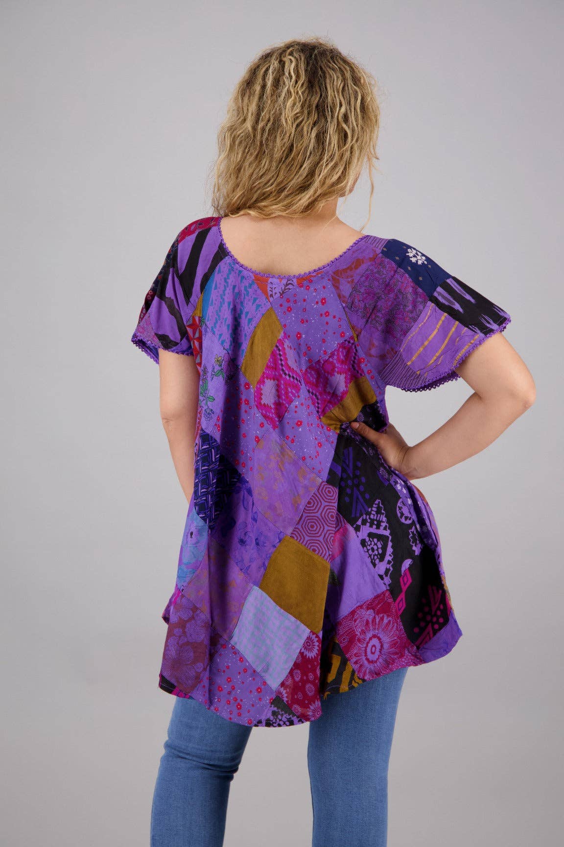 Assortiment Blouse bohème en patchwork PAT3267 en vente sur Faire6