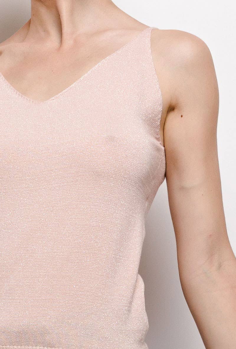 CHOKLATE PARIS - Wholesale Tank Top - Women's - Shiny lurex tank top - 875212