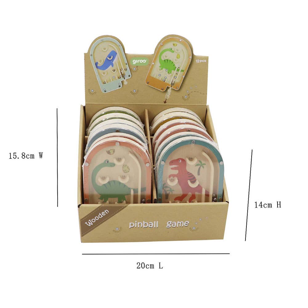 AJ Aguiar - Wholesale Classic Toy - Kids - Mini Wooden Pinball Game Exp.122