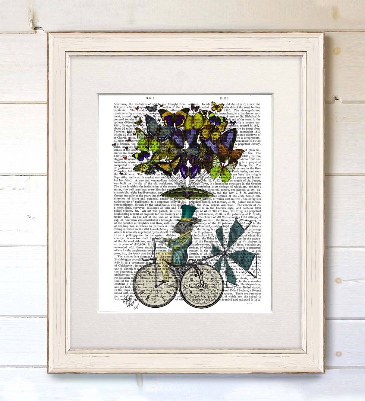 FabFunky Ltd - Wholesale Art Print - Time Flies Rabbit, Book Print / Art Print / Wall Art1