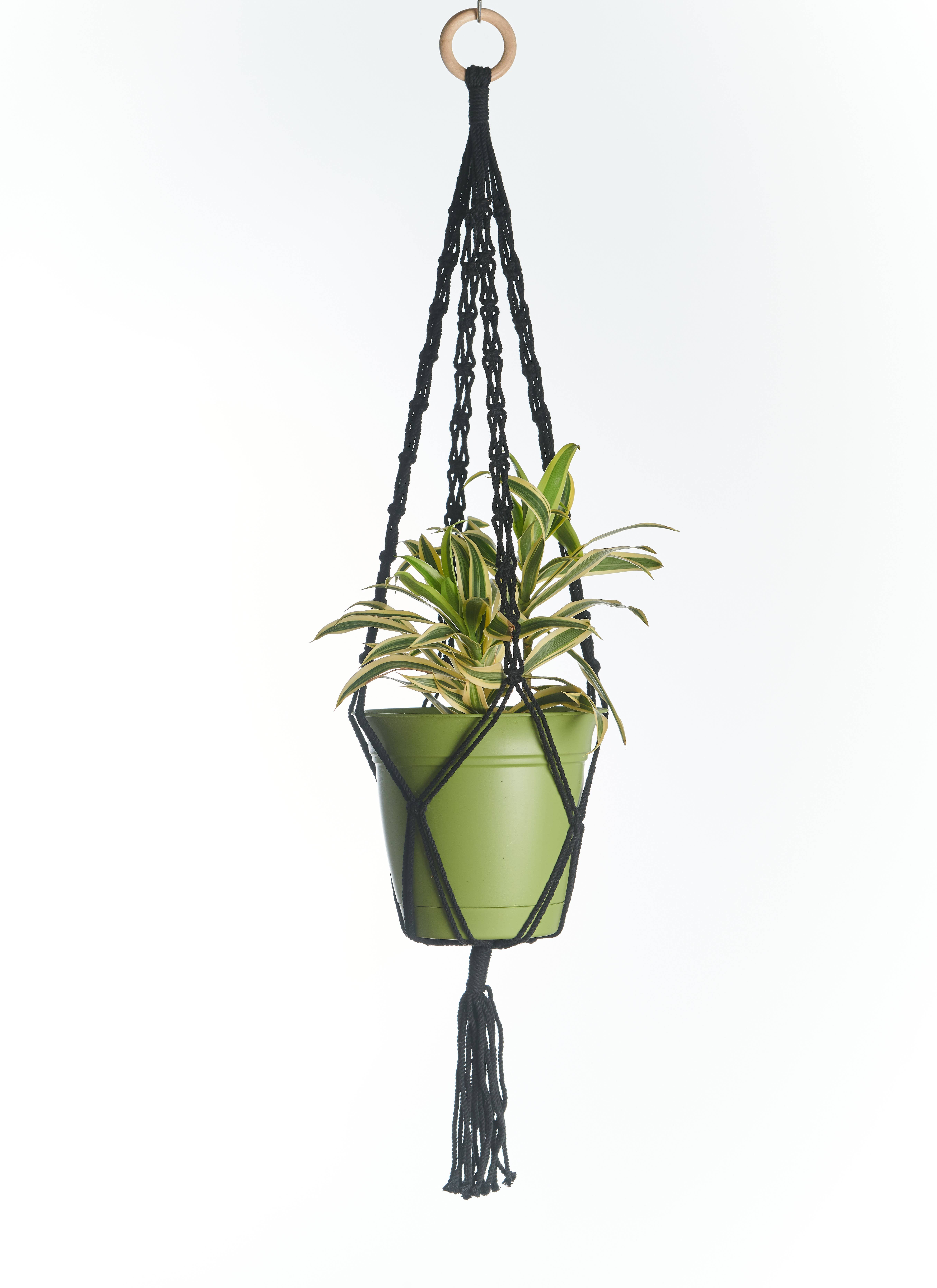 Primitive Planters - Wholesale Hanging Planter - 40" Link Hanger - Black0