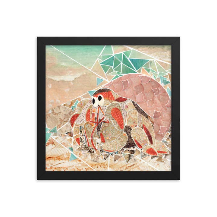 more the merrlier - Wholesale Art Print - Hermit Crab Framed Collage Art Print9