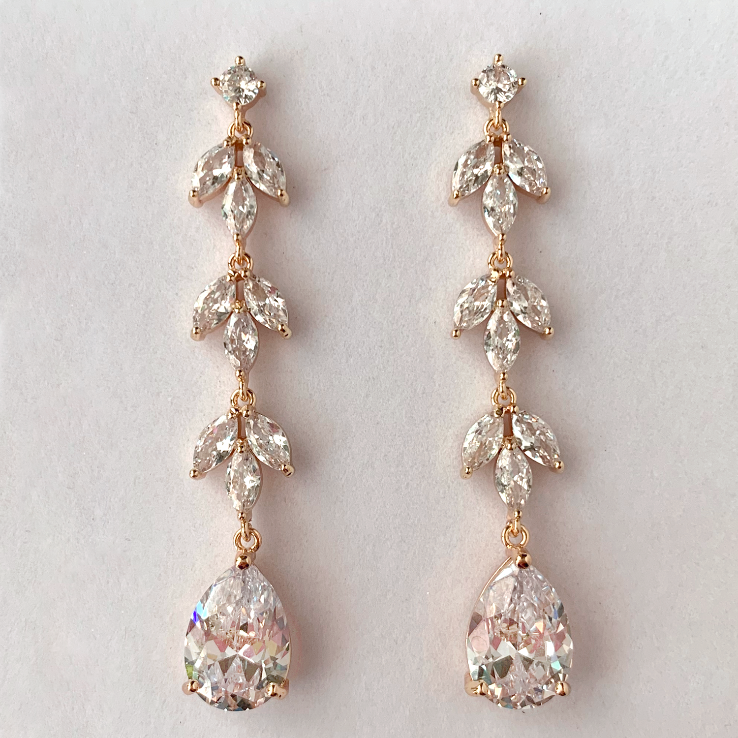 Amandine Jewelry - Wholesale Dangle Earrings - Elodie Linear Statement Earrings4