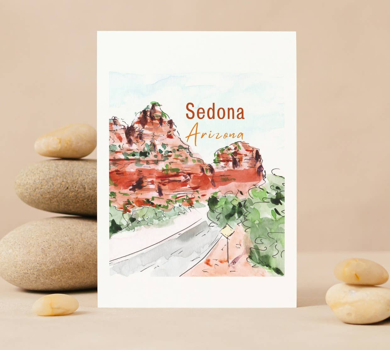 Maria Langgle - Wholesale Everyday Greeting Card - Sedona Greeting Card with Envelope 5x72