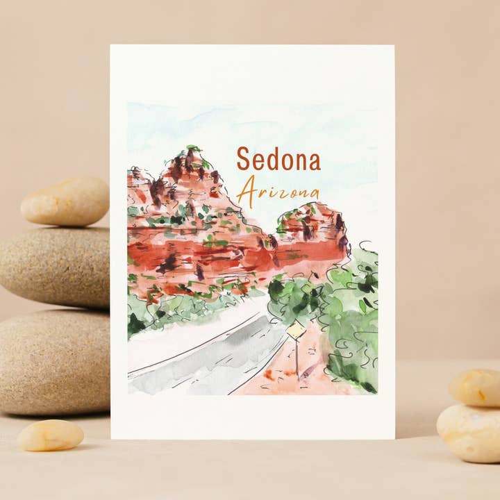 Maria Langgle - Wholesale Everyday Greeting Card - Sedona Greeting Card with Envelope 5x72