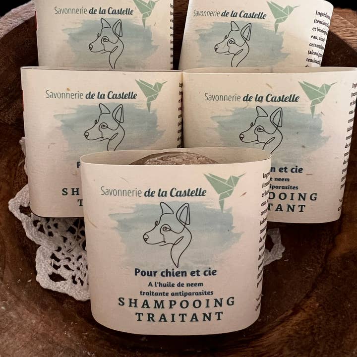 Solid shampoo for dogs et Cie for wholesale by Savonnerie de la Castelle