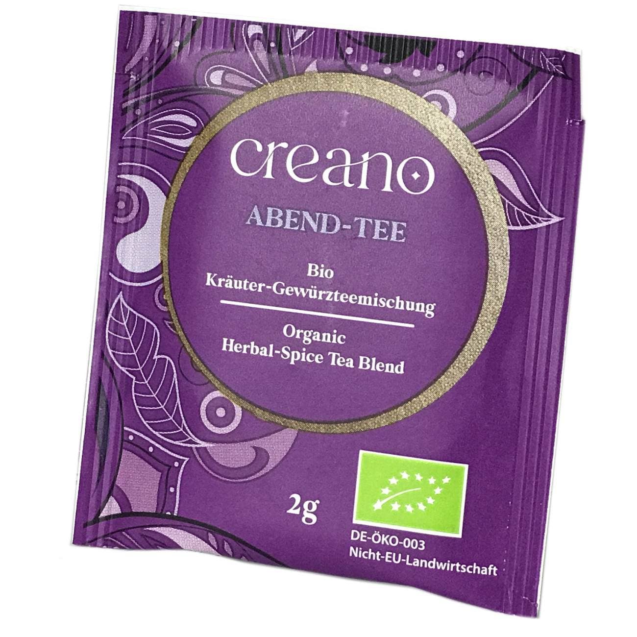Creano - Wholesale Health/Detox Tea - Pack of 20 organic tea bags evening tea*5