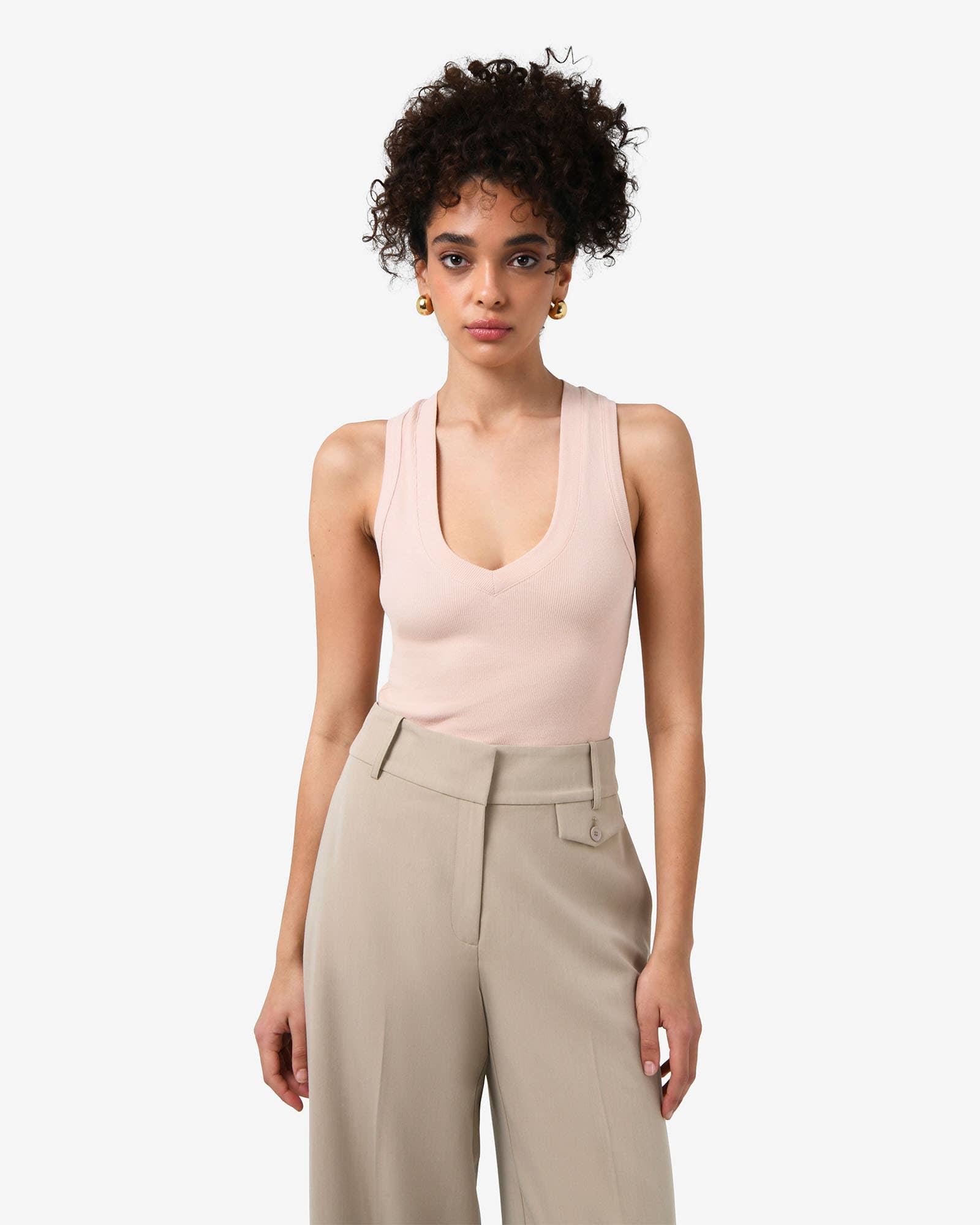 Forcast - Wholesale T-shirt – women's - Forcast Women's Devon V-Neck Singlet11