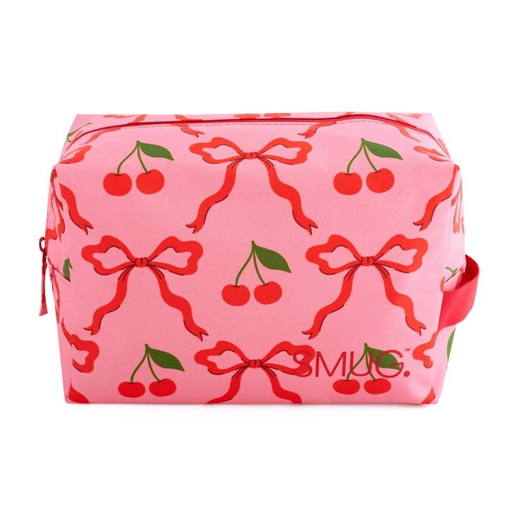 Bolsa de aseo - Estampado de cerezas rojas para venta al por mayor de Smug