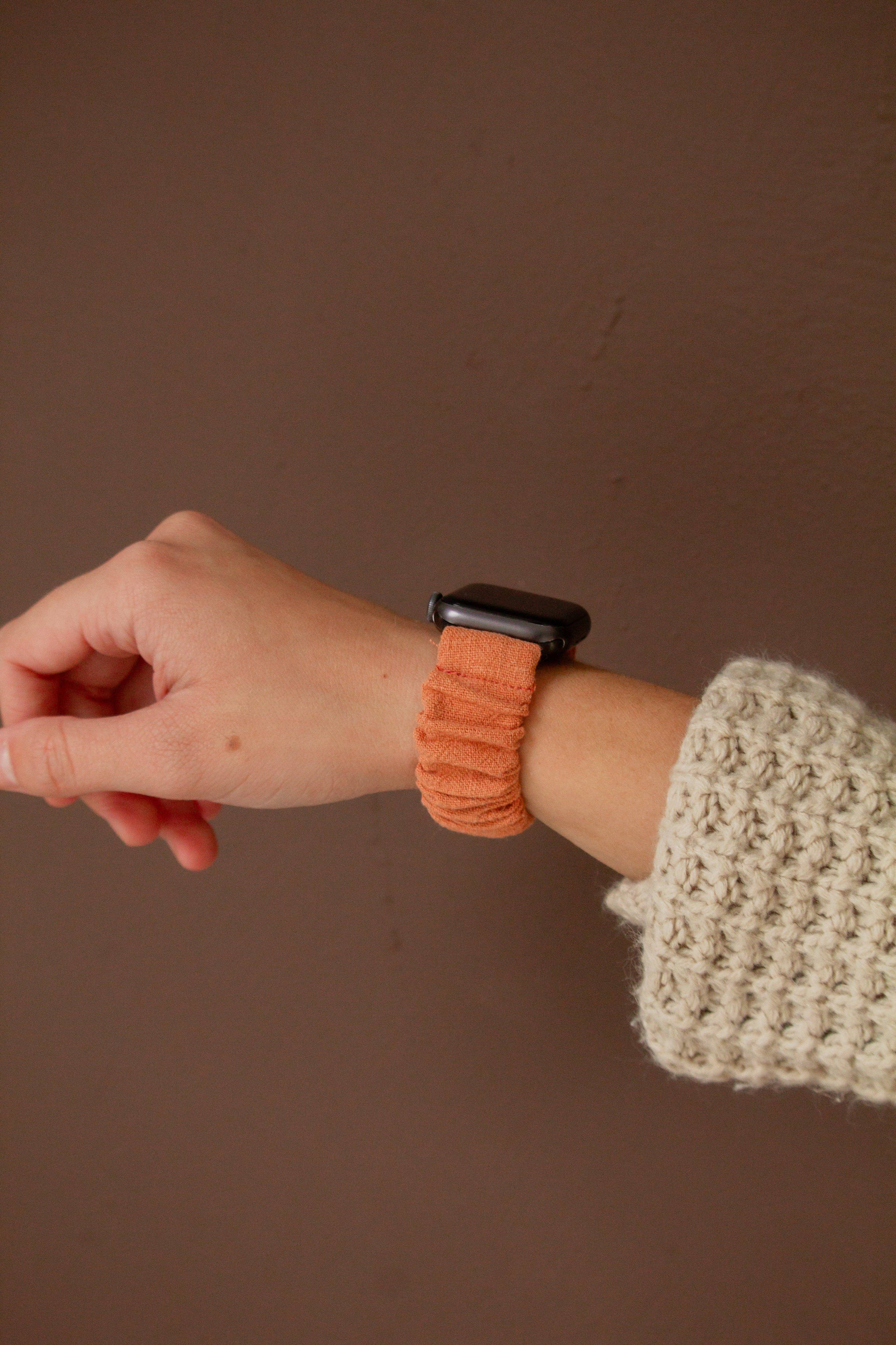 Shop Andi - Wholesale Watch band/strap – Women's - Pumpkin Spice Scrunchie Watch Band